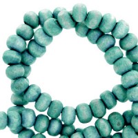 Make jewelry with a "Nature look" with these Wooden beads round 4mm Canton blue, combine them with other nature products such as leather and coconut beads and make the nicest combinations